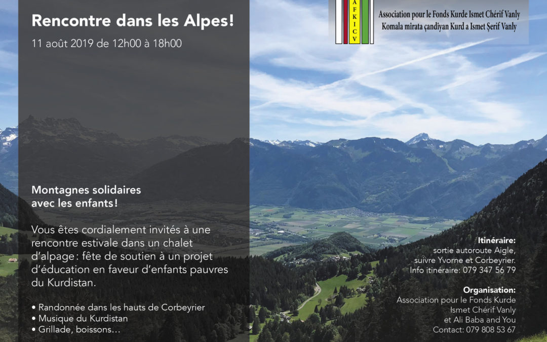Rencontre dans les Alpes