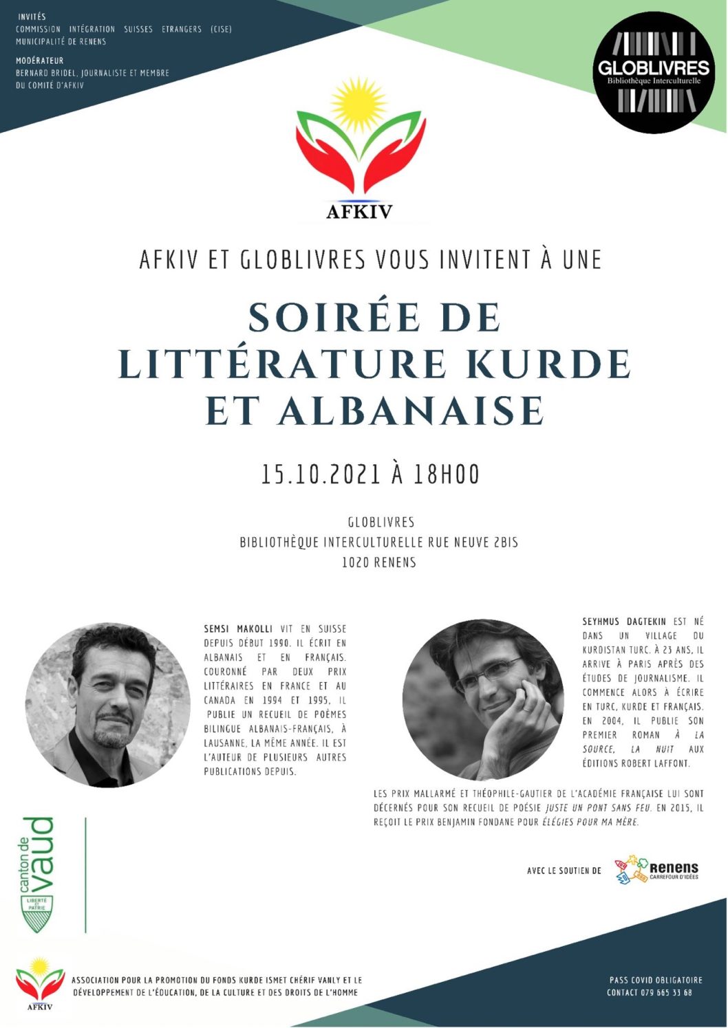 Soirée de littérature kurde et albanaise