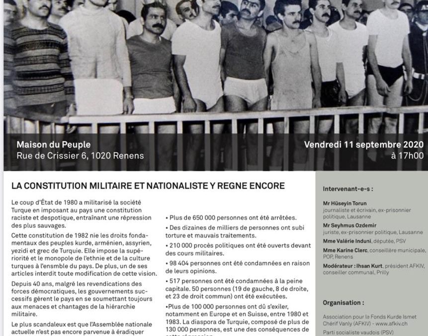 40ème année du coup d&rsquo;Etat militaire en Turquie