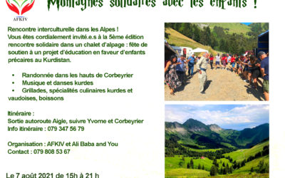 Rencontre interculturelle dans les Alpes 2021